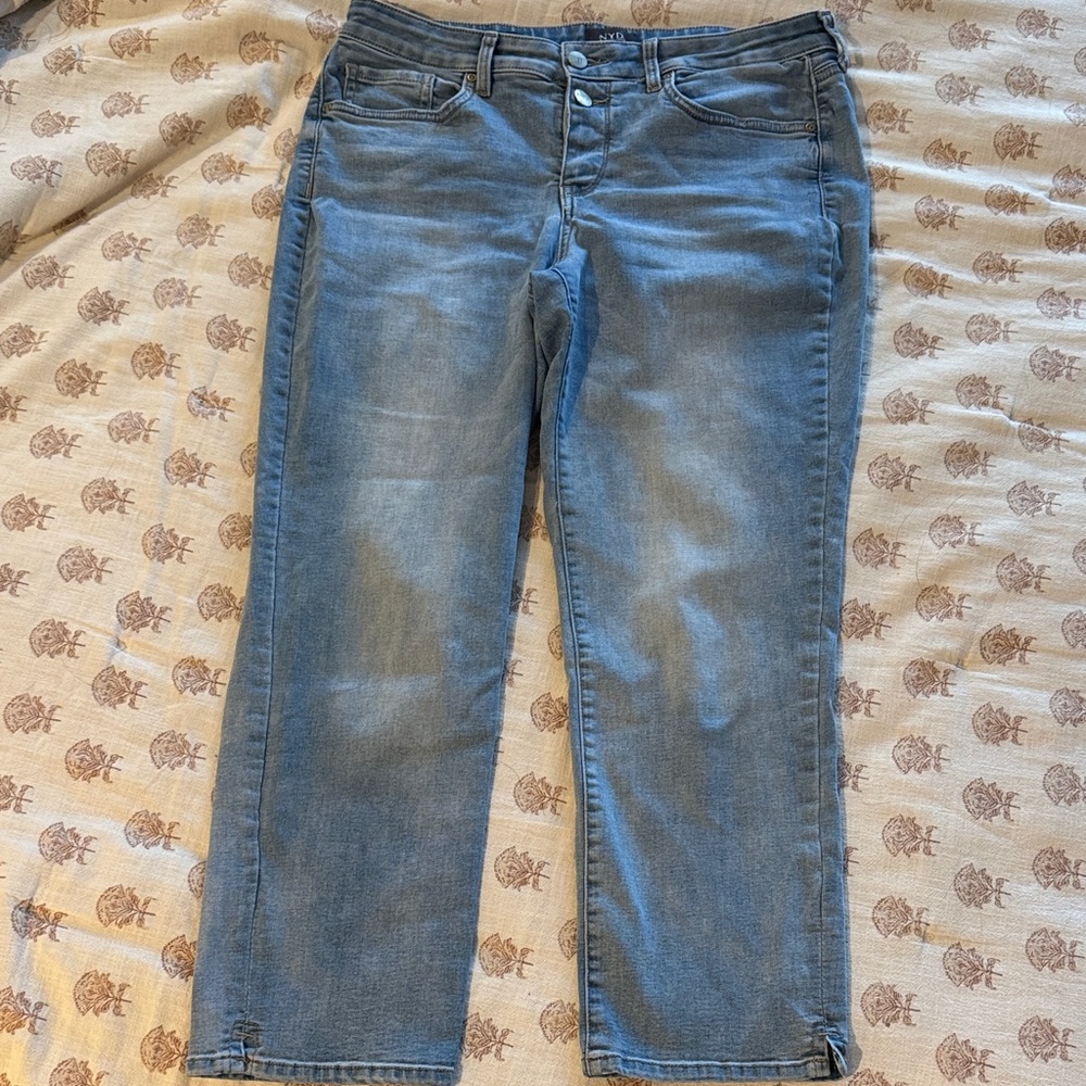 NYDJ Light Blue Wash Denim Sheri Slim